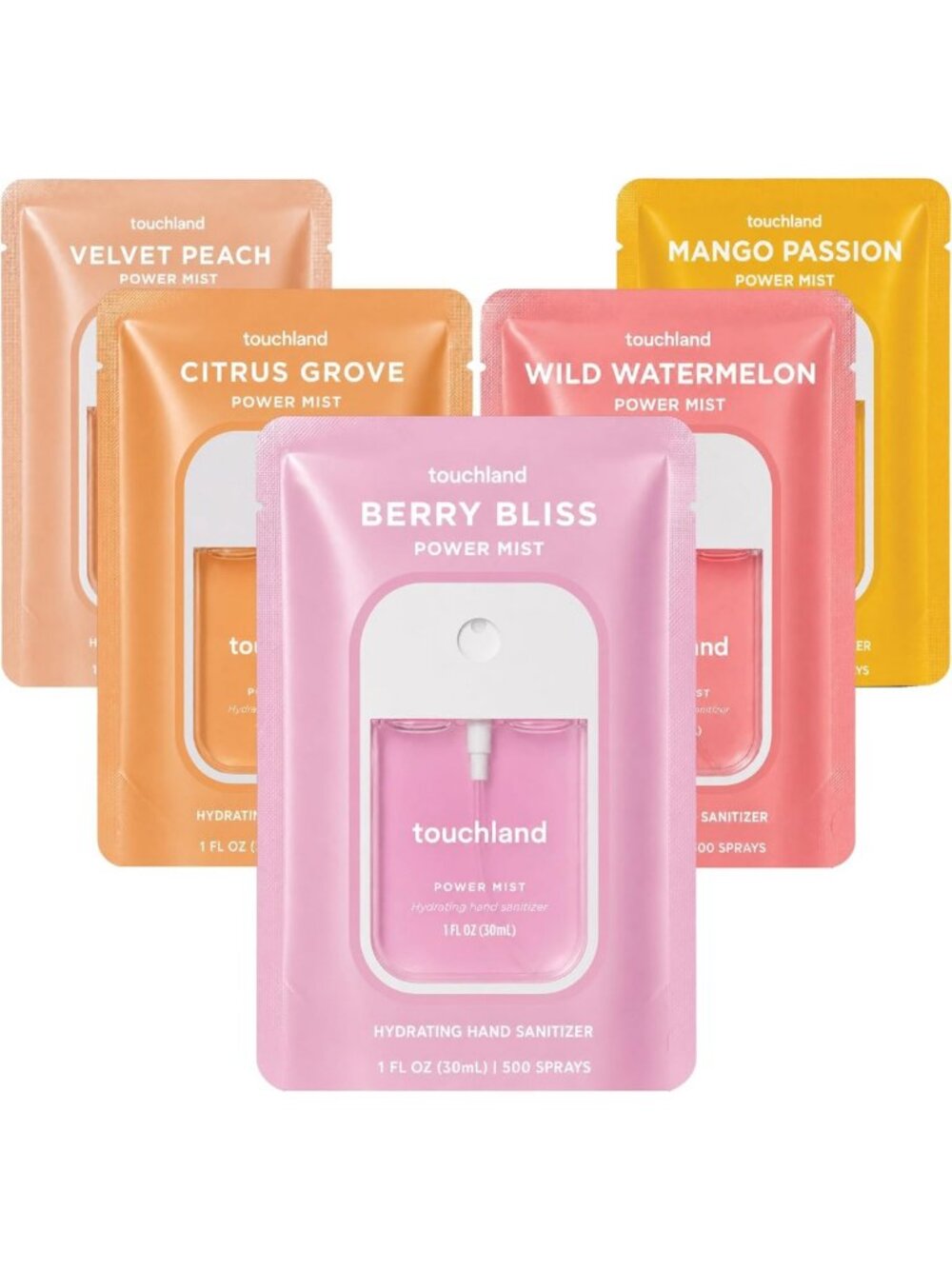 Hydrating Hand Sanitizer Spray Set - Travel Size, Moisturizing & Refreshing